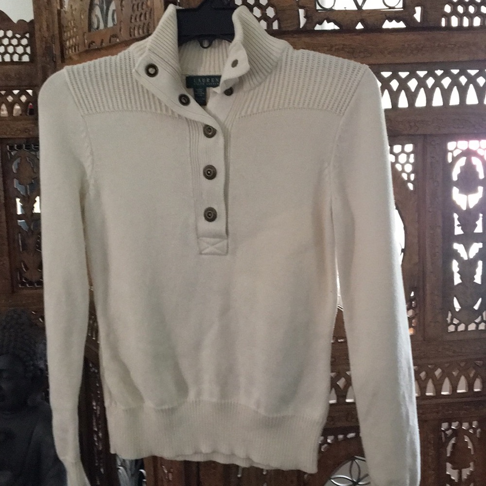 RL xs. Off white sweater
